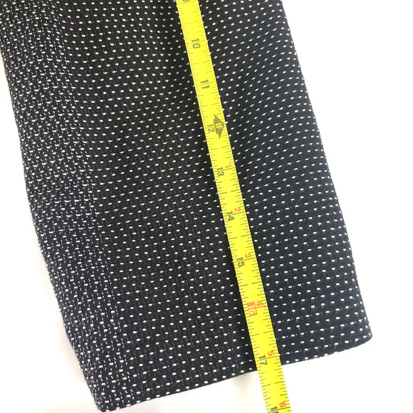 Eileen Fisher Black Collarless Organic Cotton Open Front Blazer Jacket 1/2 Sleev - Picture 7 of 8